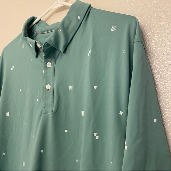 Nike Golf Dri-FIT Player Printed Mens sage green Polo embroidered Royal Oaks XL - Picture 4 of 11